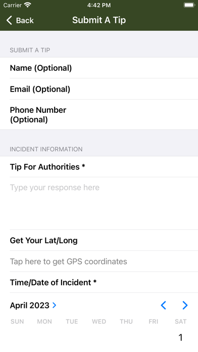 Columbia County Sheriff Screenshot