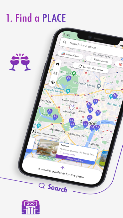The Big Meet: Places & Friends Screenshot