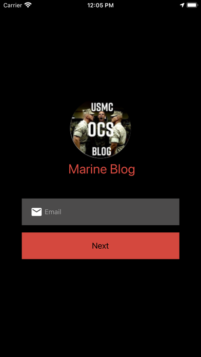 Marine Blog Screenshot