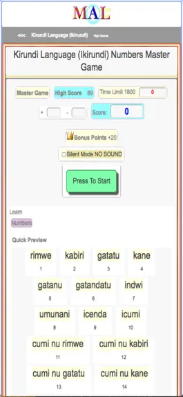 Game screenshot Kirundi M(A)L apk