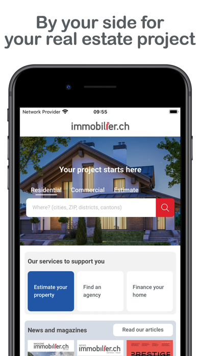 immobilier.ch Screenshot