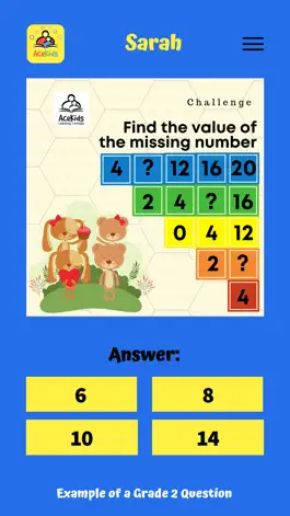 Game screenshot AceKids – Kids Learn Math Quiz apk