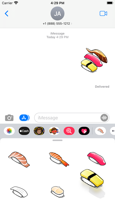 Screenshot #3 pour Autocollants Sushi
