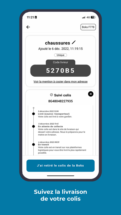 Screenshot #2 pour Boks : boite à colis connectée