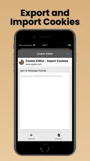 cookie-editor iphone screenshot 3