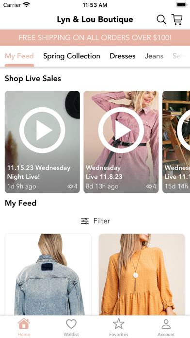 Lyn & Lou Boutique Screenshot