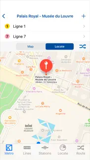 metro paris - map & routes iphone screenshot 4