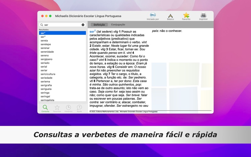 Screenshot #1 pour Michaelis Escolar: Português