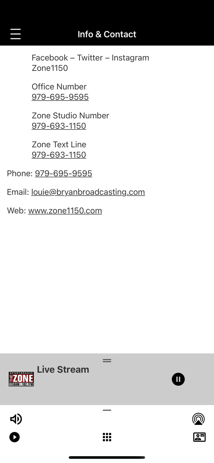 The Zone - SportsRadio 1150