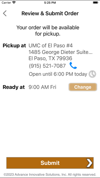 UMC El Paso Pharmacy Screenshot