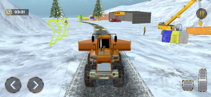 Snow Heavy Construction Game
