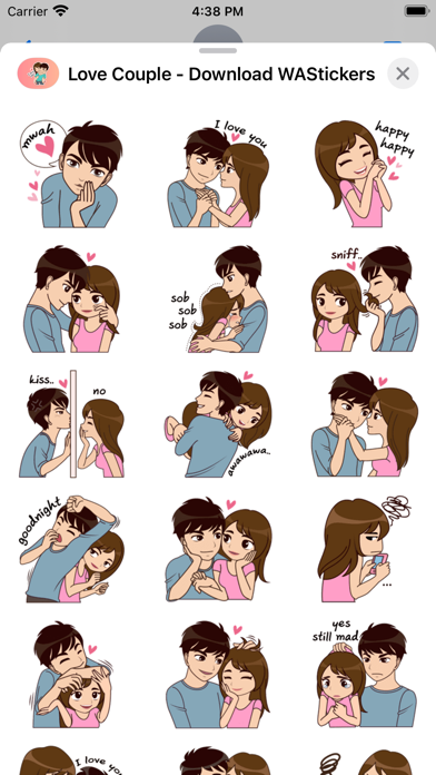 Love Couple-Download WASticker Screenshot