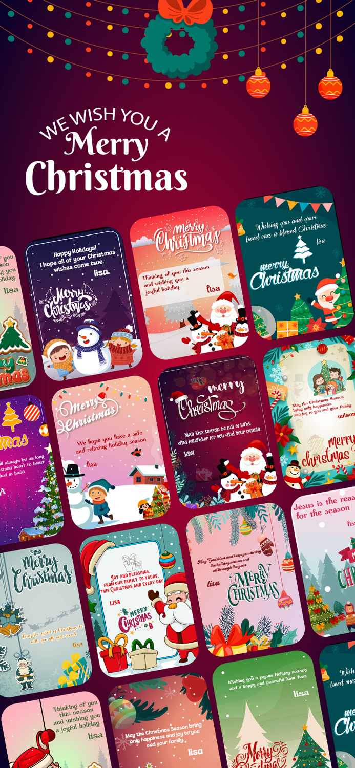 Christmas Greeting Card Frame