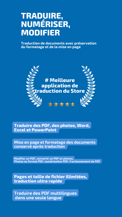Screenshot #1 pour Traducteur PDF : Traduire