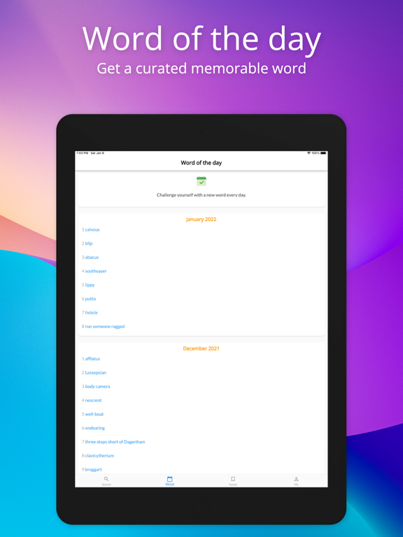 Vedaist : English dictionary iPad screenshot 4 - Reference app