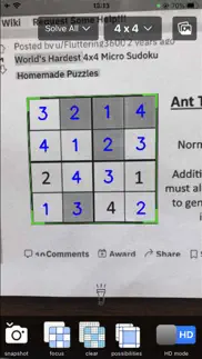 sudoku solver realtime camera iphone screenshot 3