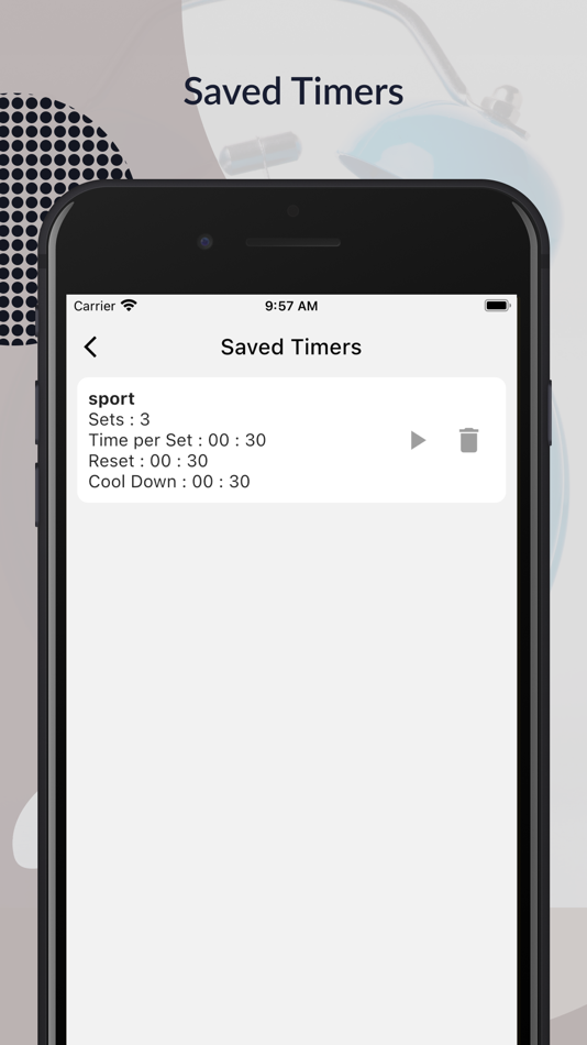 #6. Interval Timer for workout (iOS) Podle: Kantaben Gorasiya