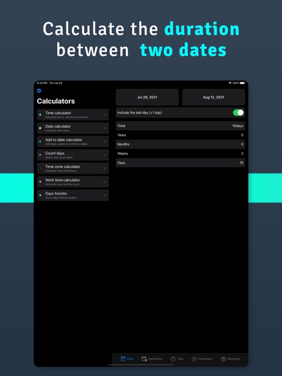 Screenshot #2 for Time Calculator⁺