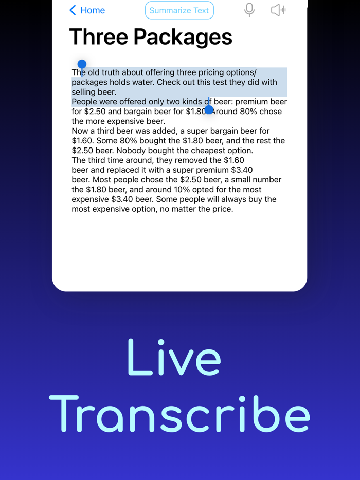 Audio Notes Dictation to Text