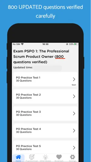 PSPO 1 Exam 2026 screenshot 1