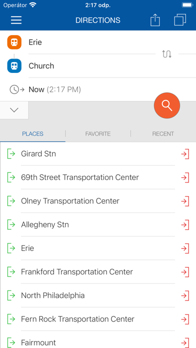 ezRide Philadelphia SEPTA Screenshot