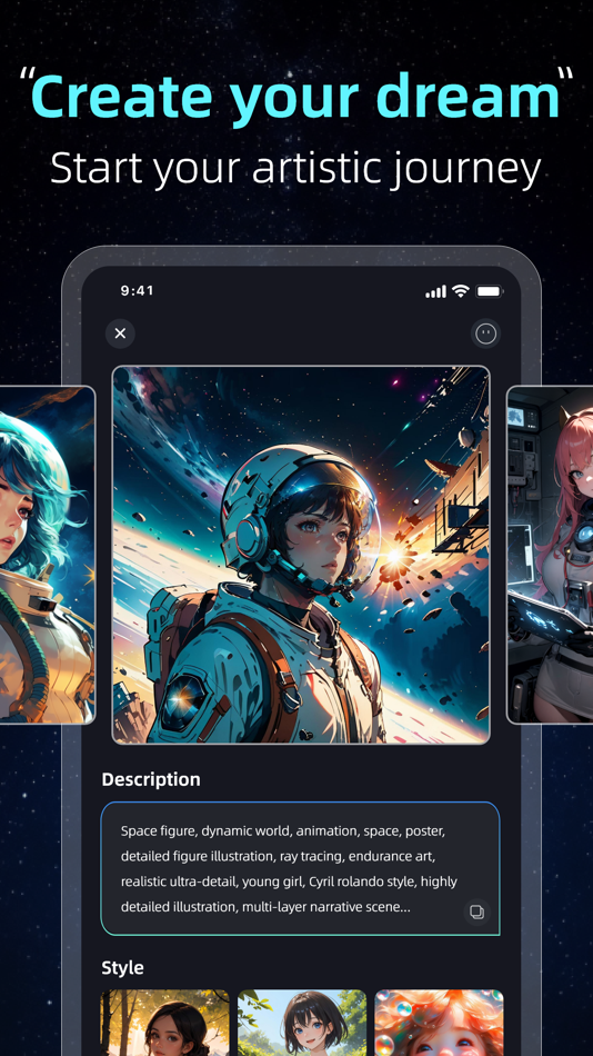 #5. Mirage - AI Art Generator (iOS) Bởi: Guangdong Yingfan Technology Co., LTD