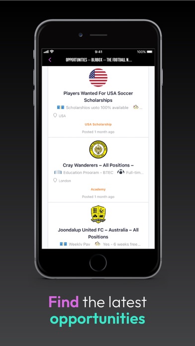 BLRBOX - The Football Network Screenshot