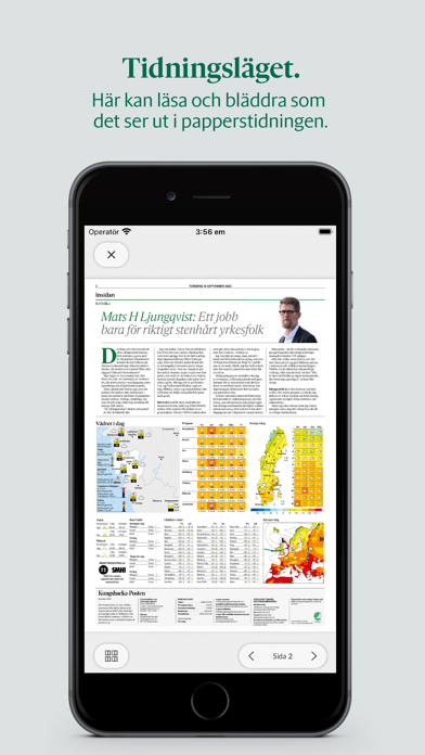 Kungsbacka-Posten e-tidning Screenshot