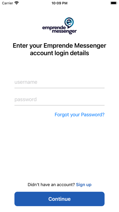 Emprende Messenger Screenshot