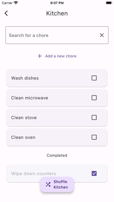 Chore Shuffle Screenshot