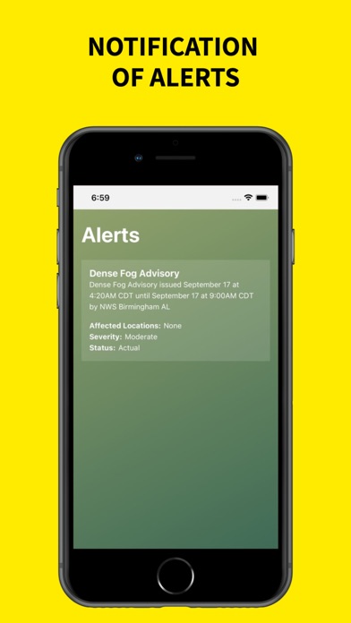 Screenshot 1 of Storm Climate Change App