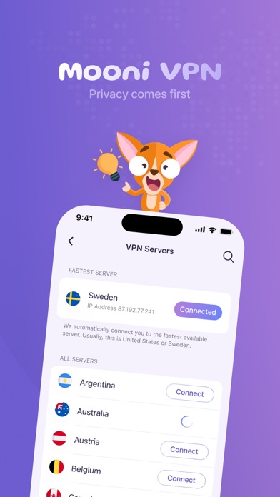 Mooni VPN - Fast VPN Proxy Screenshot