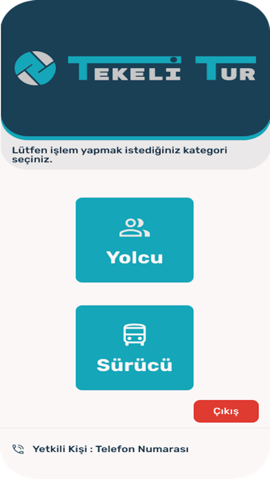 Tekeli Tur Servis Sistemi Screenshot