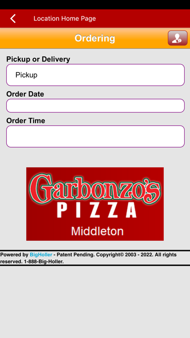 Garbonzo’s Pizza Screenshot