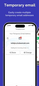 Temp Mail by tmailor.com screenshot #1 for iPhone