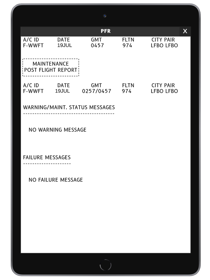 A320 CFDS Trainer Lite