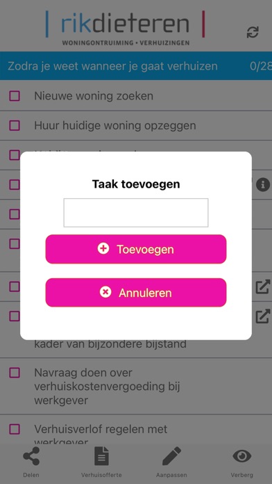 Rik Dieteren Verhuizingen Screenshot