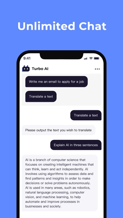 Turbo AI: Chat bot Assistant