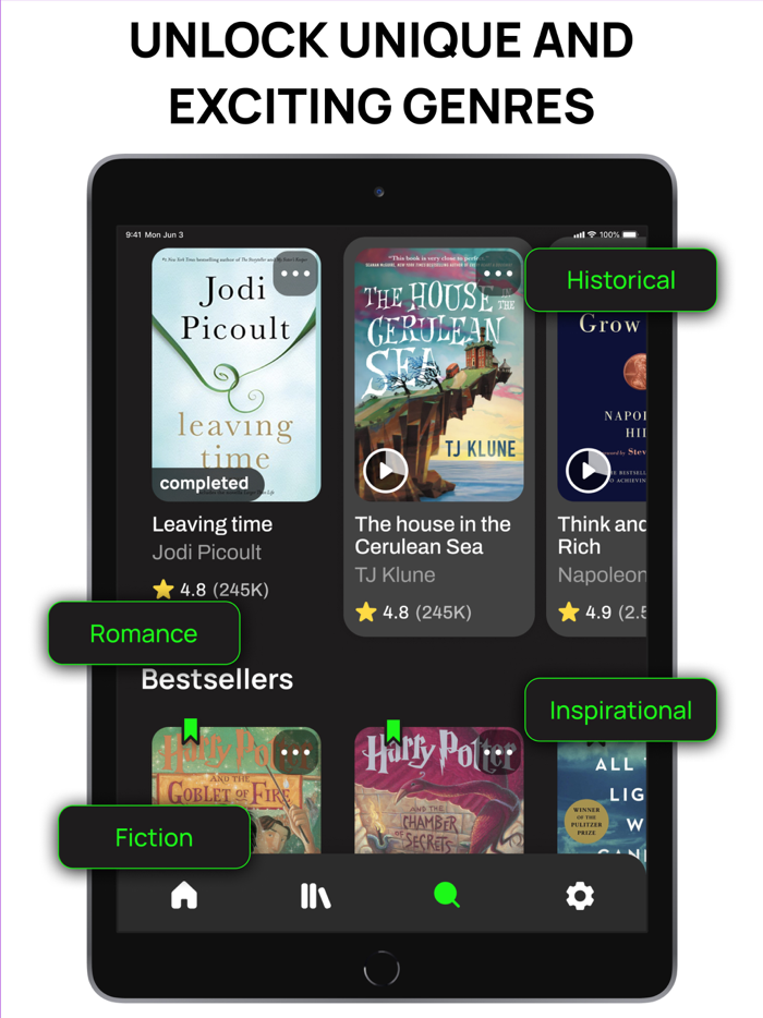 Audio Books  Podcasts Library