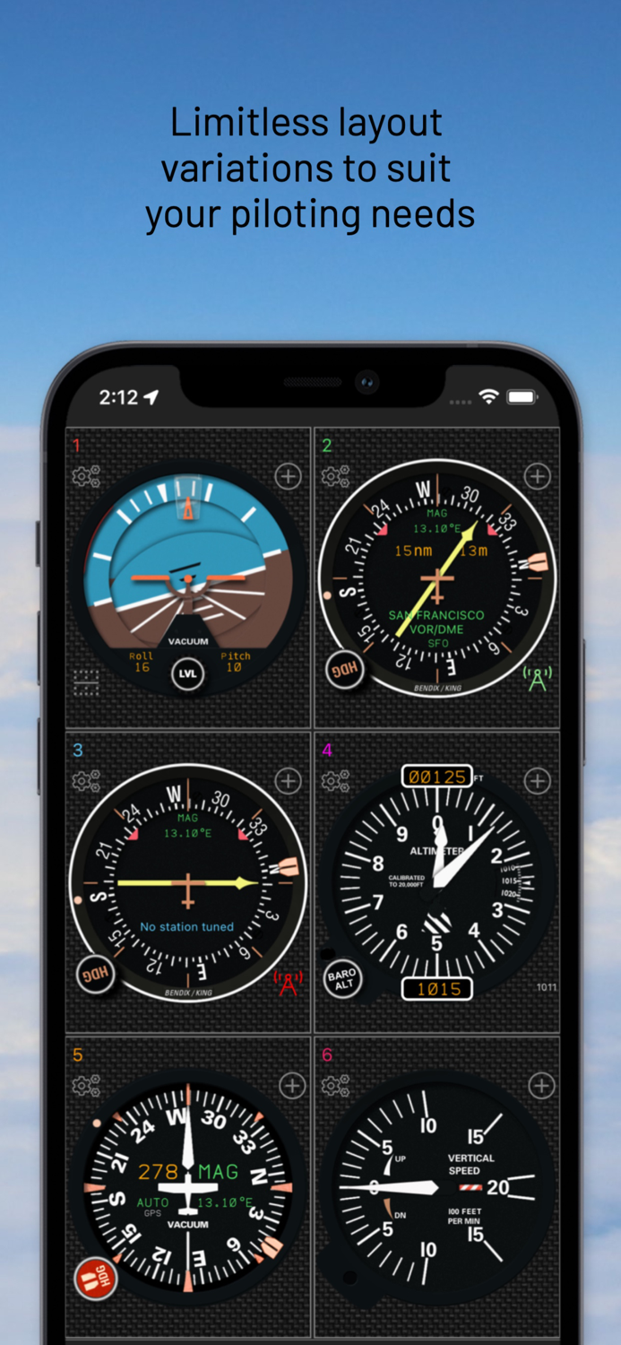 fDeck flight instruments