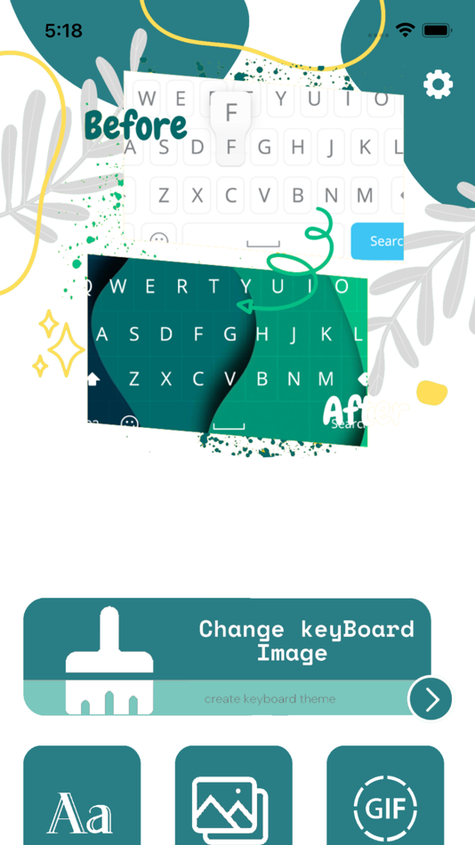 #1. Greenkey -Fonts theme keyboard (iOS) 由: FATIMA EL HANAFI