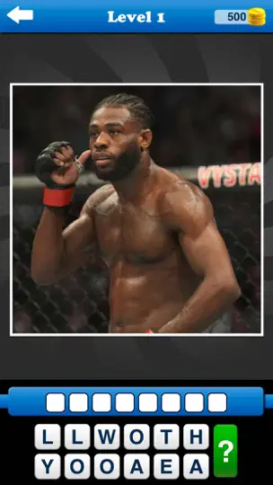 Скриншот Guess The Fighter MMA UFC Quiz на iPhone 7