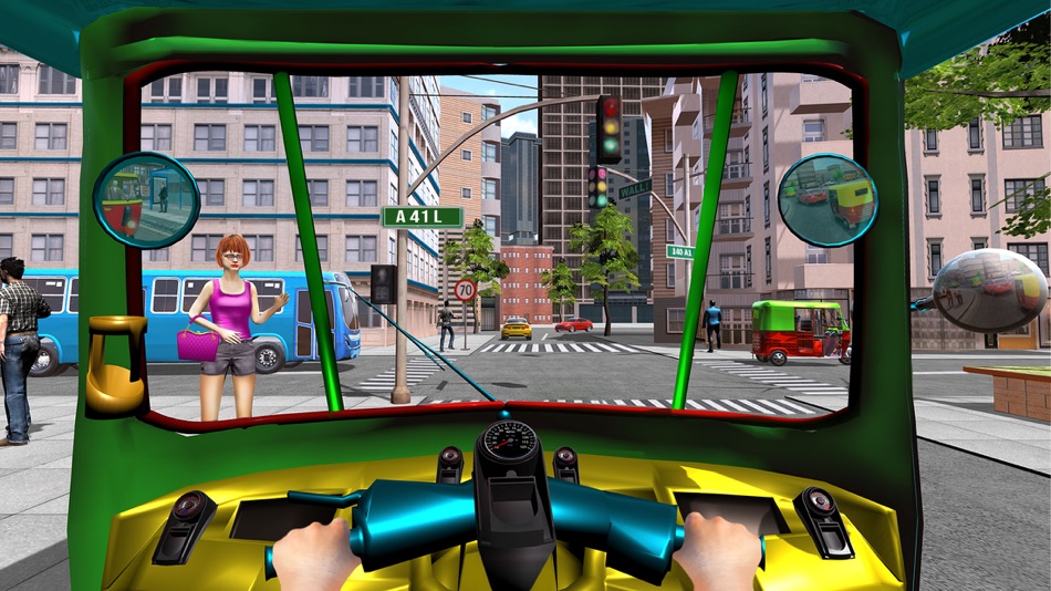 #5. Tuk Tuk Auto Rickshaw 3D Sim (iOS) Podle: MASH Entertainment