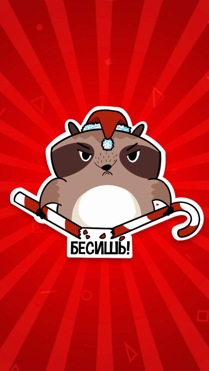 Новогодний Енот