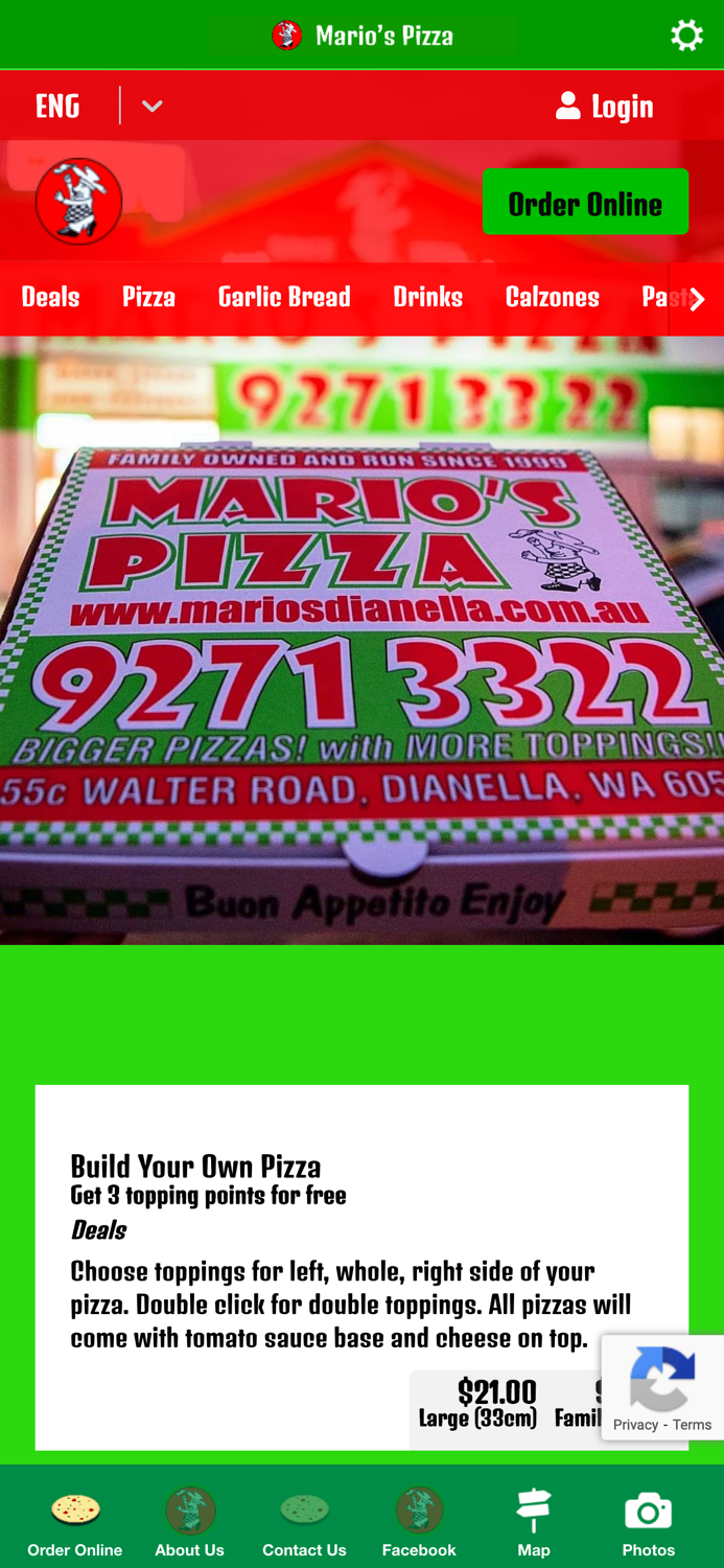 Marios Pizza Dianella