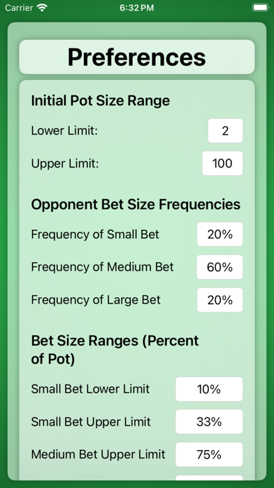 Pot Odds Pro - Poker Trainer Screenshot