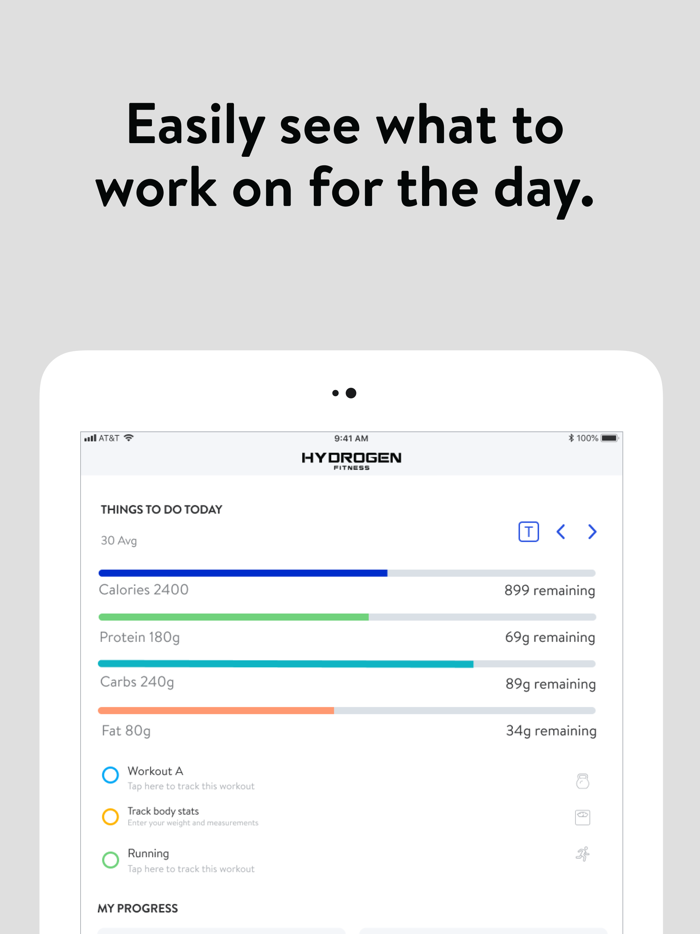 Hydrogen Fitness App