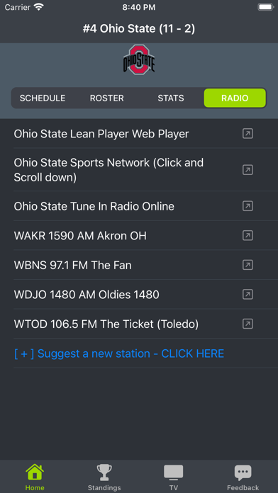 Ohio State Football Screenshot