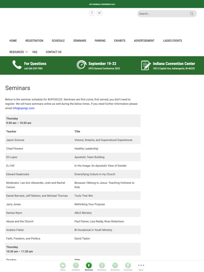 UPCI General Conference