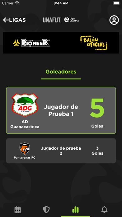 UNAFUT Liga ULATINA Screenshot